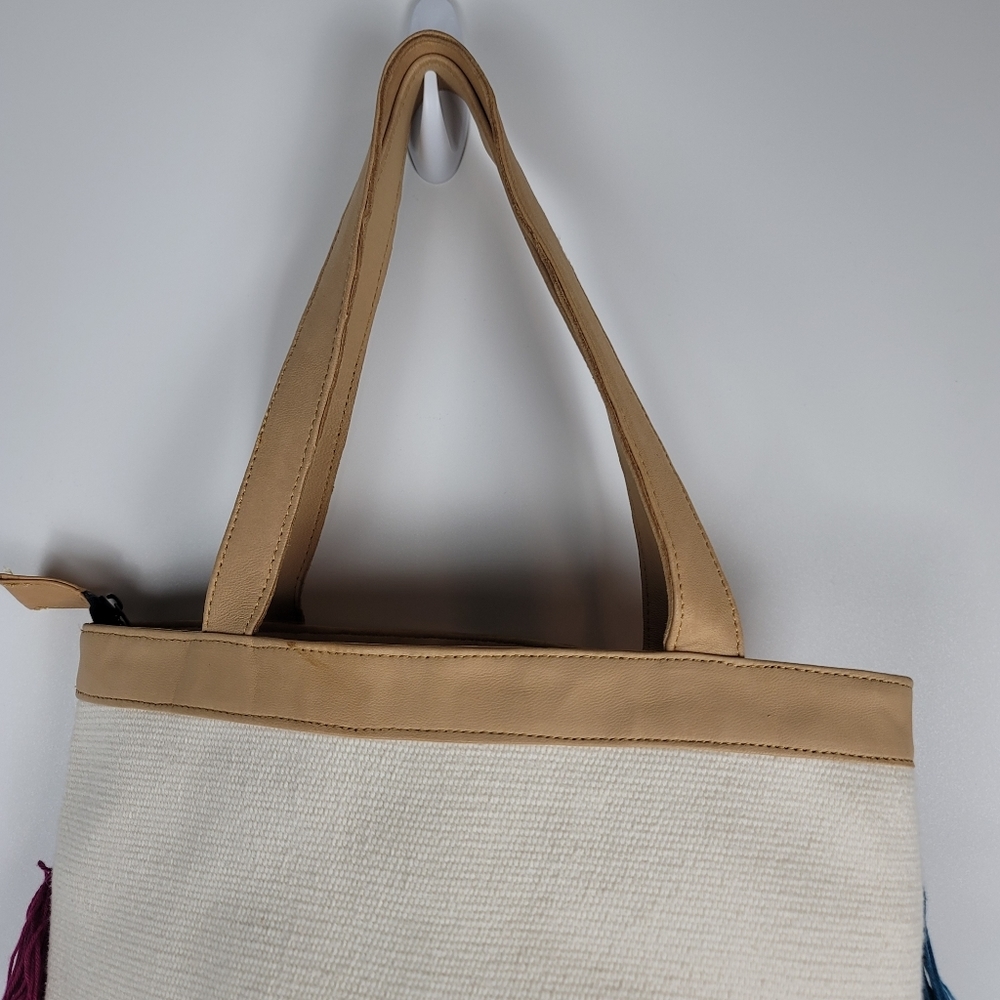 Noonday Collection Colorful La Gloria Tassle Tote Bag - Picture 11 of 15